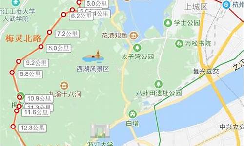 杭州西湖骑行路线_杭州西湖骑行路线图