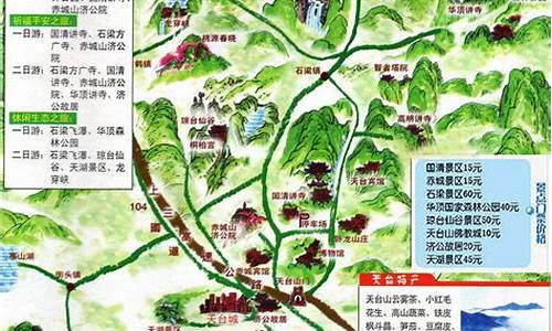 天台山旅游攻略路线最新图片_天台山旅游攻略路线最新