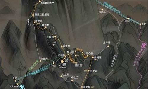 西安华山旅游路线图,西安华山旅游路线